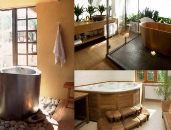 Une salle de bain japonaise