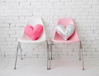 Les coussins coeur pour la St Valentin