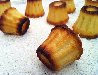 Mini cannelés au lait de coco