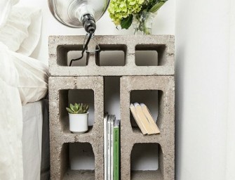 Table de nuit au design inhabituel et insolite