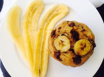 Une gourmandise Aper’O soleil : Le gâteau banane aux pépites de chocolat