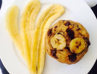Une gourmandise Aper’O soleil : Le gâteau banane aux pépites de chocolat