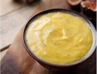 Crème aux fruits de la passion