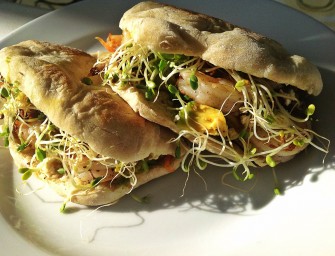 Pain Pita aux crevettes