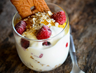 Trifle framboises spéculoos