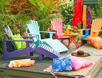 L&rsquo;Adirondack : Un fauteuil tout confort pour le jardin