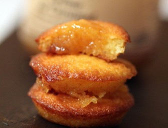 Madeleines à la crème de caramel