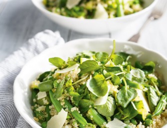 Salade de quinoa aux légumes verts