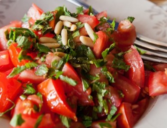 Salade de tomates à la menthe