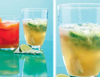 Le cocktail pétillant litchi goyave