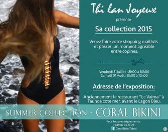 Coral Bikinis fait son pop up store au restaurant Le Vaima à Taunoa