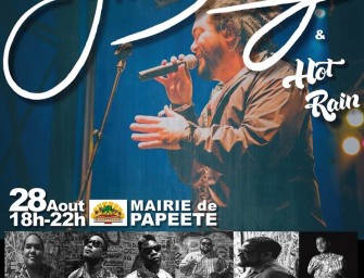 J BOOG & The Hot Rain Band en concert à Tahiti