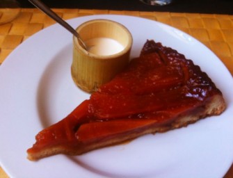 La tarte tatin papaye au lait de coco