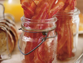 Bacon glacé au miel et à l&rsquo;ail