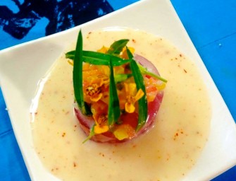 Poisson cru au lait de coco revisité