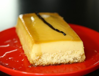 Un flan au coco et à la vanille