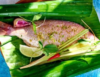 La dorade au lait de coco en papillote végétale