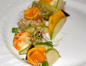 Salade de langouste, à la mangue