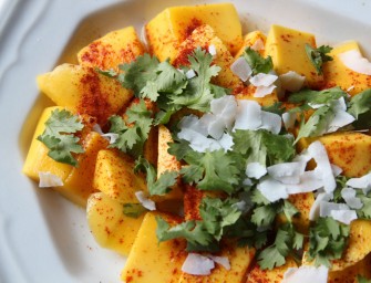 Salade de mangue et coco pimentée