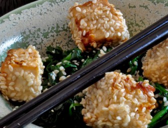 Bouchées de tofu au sésame