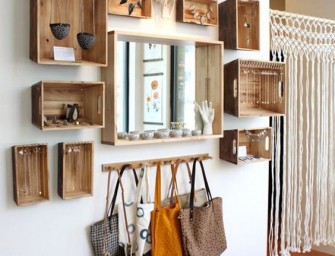 DIY : Créer des rangements avec caisses en bois