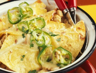 Enchiladas, poulet poivron et mozzarella