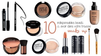 Les 10 indispensables beauté à avoir dans votre trousse make up !
