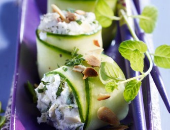 Makis de concombre au chèvre