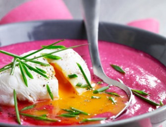 Soupe de betterave glacée à l&rsquo;œuf