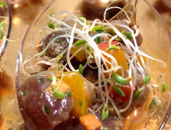 Tartare de thon rouge vinaigrette Ponzu