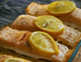 Le pavé de saumon au lait de coco