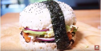 Le sushi burger de Fast Food Cuisine