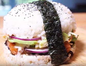 Le sushi burger de Fast Food Cuisine