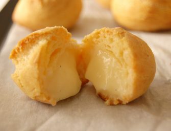 Les choux à la crème vanille et coco