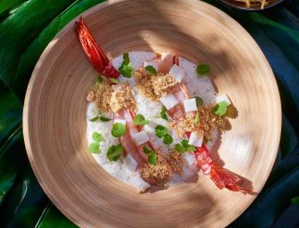 Crevettes à l&rsquo;émulsion d&rsquo;eau de coco