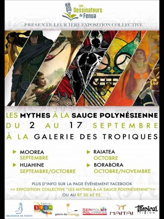 « Les dessinateurs du Fenua » présentent leur 1ère exposition : Les mythes à la sauce polynésienne