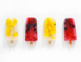 La glace à l&rsquo;eau de coco et aux fruits