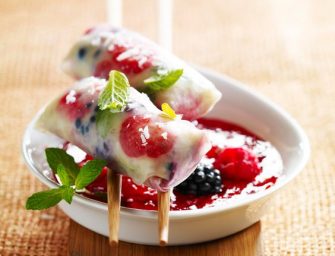 Rouleaux de printemps fruits rouges et coco