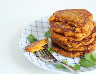 Les galettes de patate douce à l&rsquo;échalote