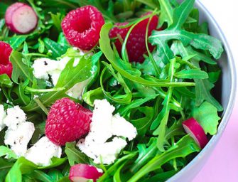 Salade croquante au chèvre