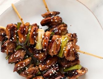 Brochettes de poulet façon yakitori