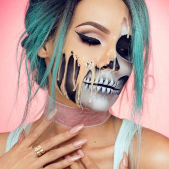 Melting Skull : Un  tuto maquillage pour Halloween