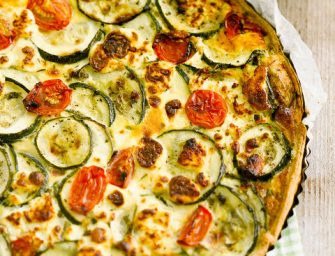 Quiche courgette chèvre