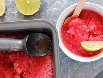 Granita à la pastèque et au citron