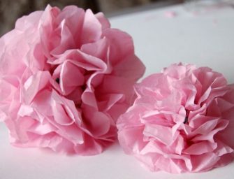 DIY : Des fleurs en papier de soie