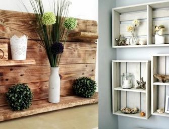 On récupère les palettes pour des étagères