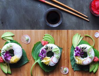 Après le sushi-burger, voici le sushi-donut !