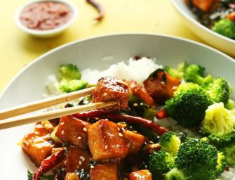 Sauté de tofu et de légumes au gingembre