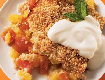 Crumble papaye mangue