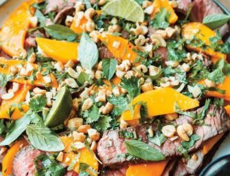 Salade de boeuf à la mangue